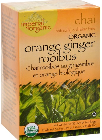 Uncle Lee's  Orange Ginger Rooibos Chai Tea 100% Imperial Organic 18 bag