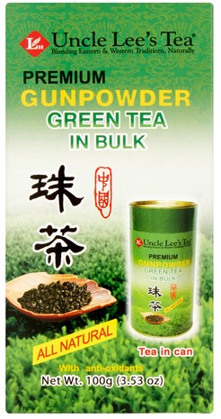 Uncle Lee's  Premium Bulk Gunpowder Green Tea 4.23 ounce