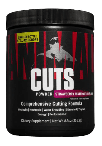 Universal Animal Cuts (With Caffeine 200mg) 8.3oz powder Strawberry Watermelon 42Servings
