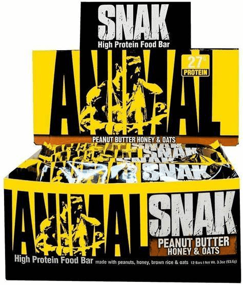 Universal Nutrition  Animal Snak Bar 12/3.39Oz Peanut Butter Honey & Oats