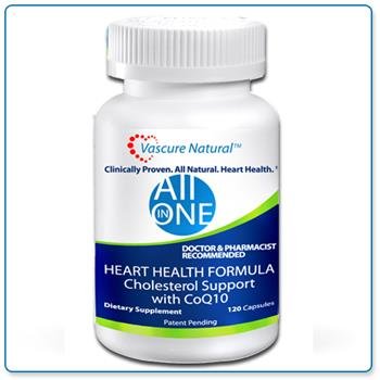 Vascure Heart Health Formula Cellular Energy Support 120 caps-UNAVAILABLE