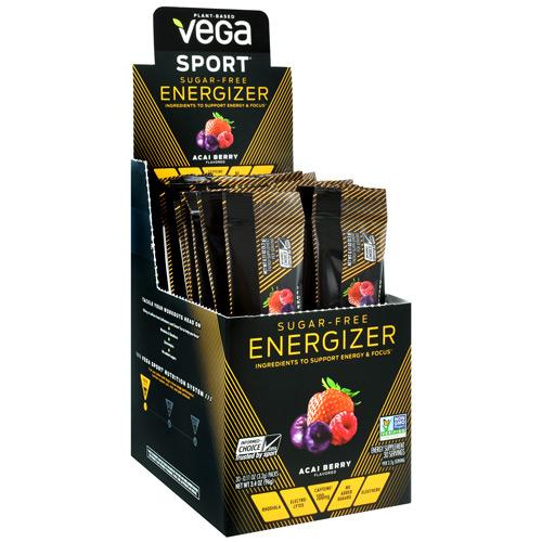 Vega - Energizer Sugar Fruit Strawberry Lemon 30/Box