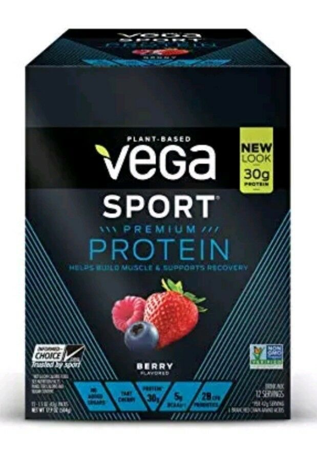 Vega - Sport Premium Protein Berry 12 Box     TEMPORARILY UNAVAILABLE