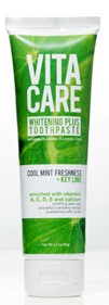 Vitacare - Toothpaste,Whitening,Mint+Lime 3.4 Oz