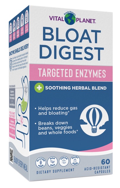 Vital Planet Bloat Digest - Targeted Enzyme Support, 60 Capsules