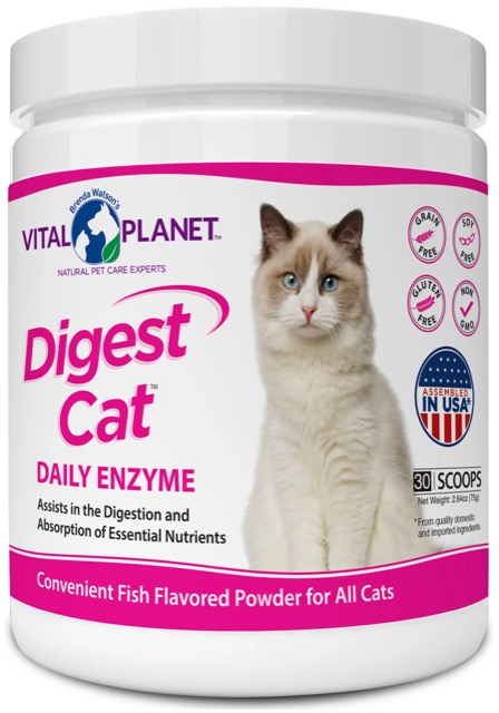 Vital Planet Digest Cat Digestive Health - Powder, 30 Servings (2.64 oz)