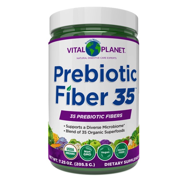 Vital Planet Fiber 35 - Organic Prebiotic Blend, 6.77 oz