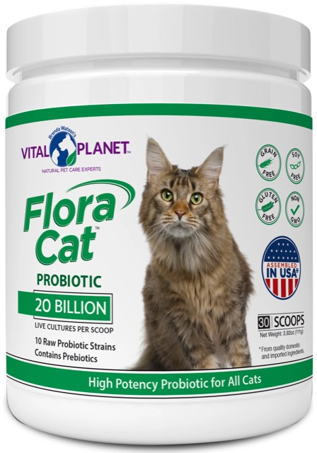 Vital Planet Flora Cat Probiotic - Powder, 30 Servings
