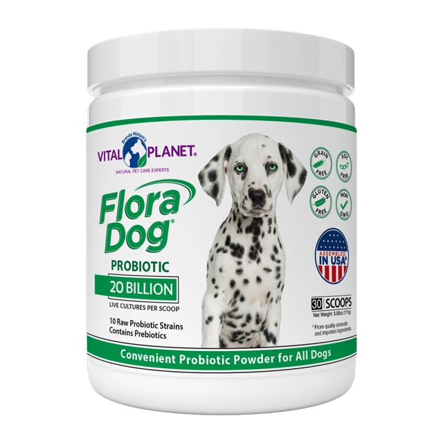 Vital Planet Flora Dog High Potency Probiotic - Powder, 30 Servings