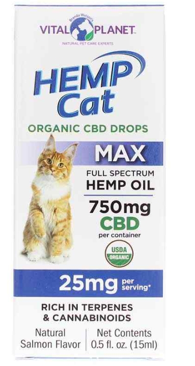 Vital Planet Hemp Cat, Organic CBD, 750mg - 15ml