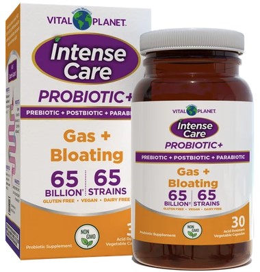Vital Planet Intense Care Gas + Bloating Fridge - 30ct