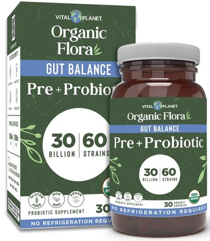 Vital Planet Organic Flora Gut Balance Shelf Stable - 30ct