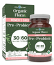 Vital Planet Organic Flora Women�s Daily Probiotic Supplement - 30 Capsules