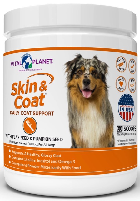 Vital Planet Skin & Coat Pet Supplement - Powder, 60 Servings