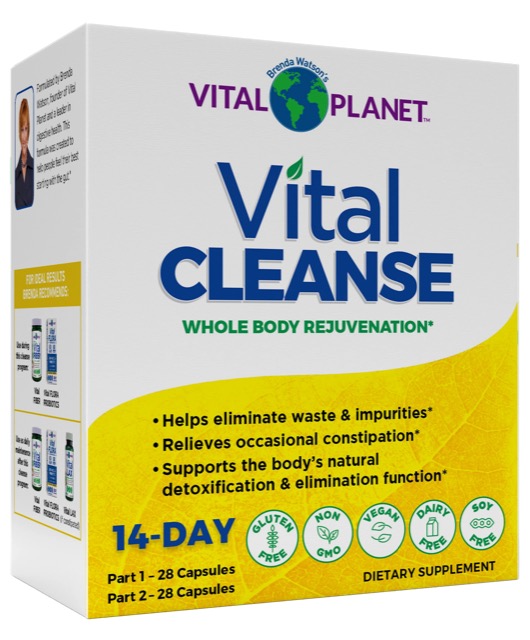Vital Planet Vital Cleanse - 2-Part, 14-Day Whole Body Rejuvenation Program Kit, 56 Capsules