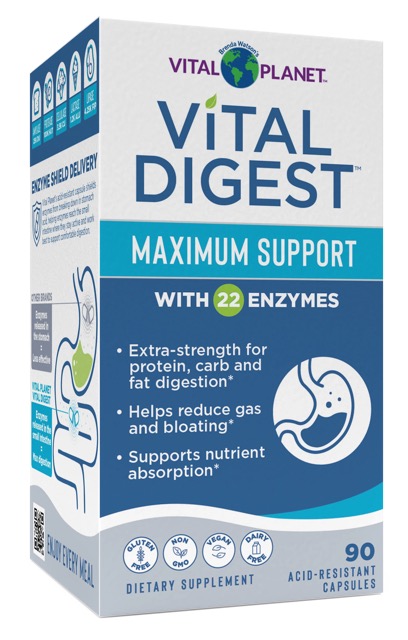 Vital Planet Vital Digest - Maximum Support Enzyme Support, 60 Capsules