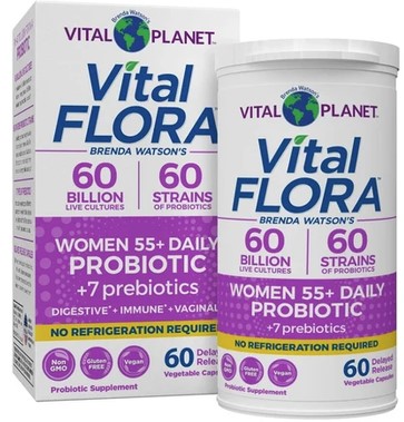 Vital Planet Vital Flora 60B, 60 Strain, Women 55+ Shelf Stable - 60ct