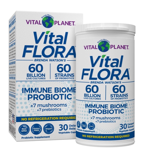 Vital Planet Vital Flora Immune Biome Probiotic - Shelf Stable, 30 Capsules