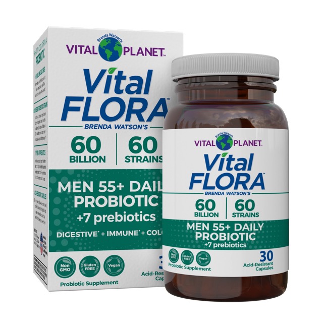 Vital Planet Vital Flora Men 55+ Daily Probiotic - Refrigerated, 30 Capsules