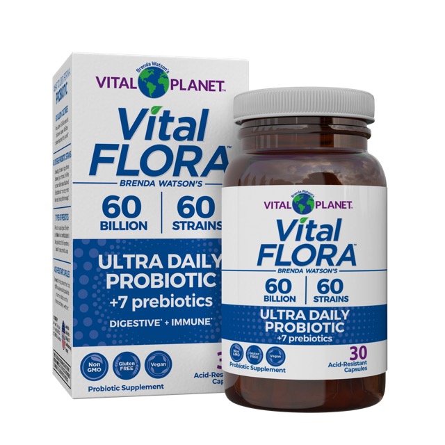 Vital Planet Vital Flora Ultra Daily Probiotic - Refrigerated, 30 Capsules