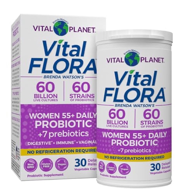 Vital Planet Vital Flora Women Over 55 Probiotic - Shelf Stable, 30 Capsules