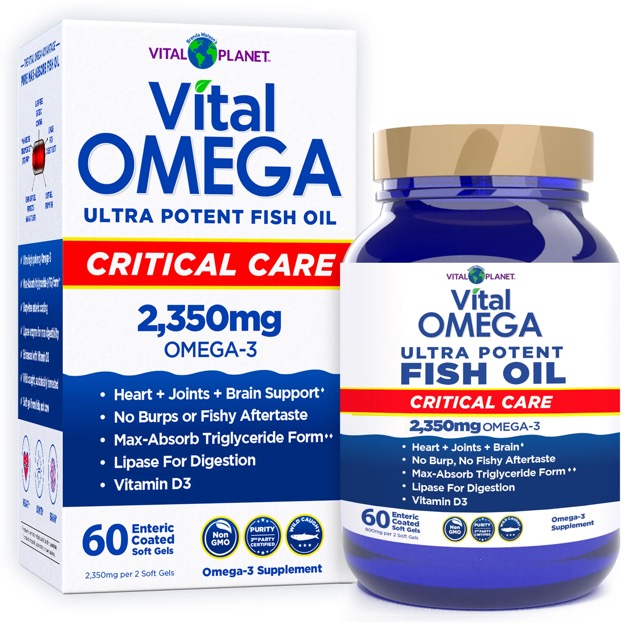 Vital Planet Vital Omega Critical Care Fish Oil - Softgels, 60ct