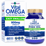 Vital Planet Vital Omega Easy Swallow Fish Oil - Softgels, 60ct