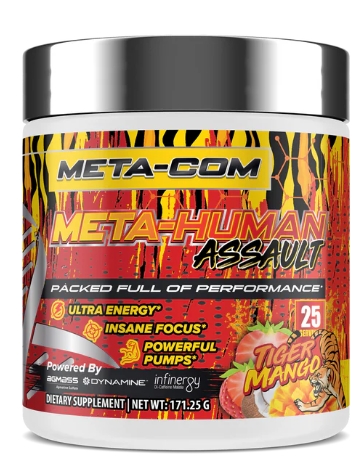 META-COM META HUMAN ASSAULT PRE-WORKOUT 25 Servings