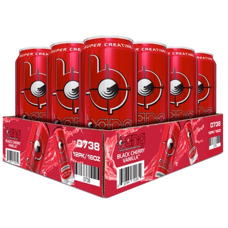VPX - Bang Caffeine Free Black Cherry Vanilla 12 cans 16oz  each     TEMPORARILY UNAVAILABLE