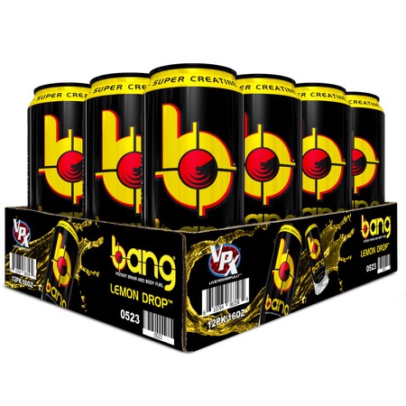 VPX - Bang Lemon Drop  12 cans 16oz each      TEMPORARILY UNAVAILABLE