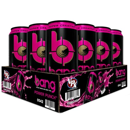 VPX - Bang Power Punch  12 cans 16oz each     TEMPORARILY UNAVAILABLE