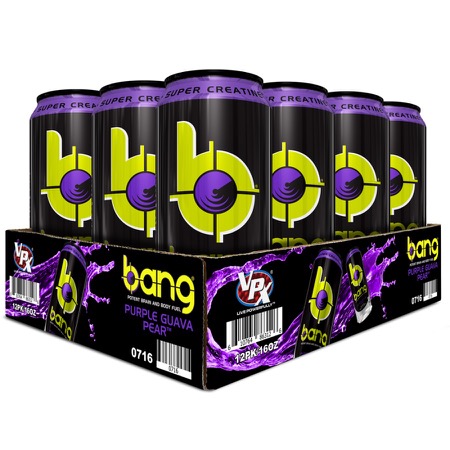 VPX - Bang Purple Guava Pear  12 cans 16oz each TEMPORARILY UNAVAILABLE