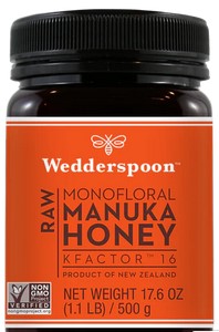 Wedderspoon Honey Raw Manuka K Factor 16 17.6Oz