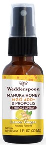 Wedderspoon Propolis Lemon Ginger Spray 1Fo