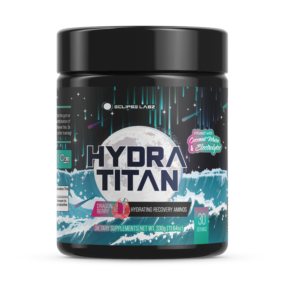 Eclipse Labz Hydra Titan Hydrating Recovery Aminos Dragon Berry Flavor 30 Servings