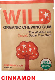 Wild Organic Chewing Gum Chewing Gum,Og2,Cinnamon  .53 OZ-TEMP OUT OF STOCK