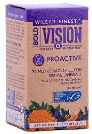 Wiley's Bold Vision: Proactive, 60ct (500mg Omega-7 per serving)     TEMPORARILY UNAVAILABLE
