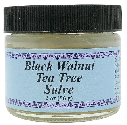 WiseWays Herbals Black Walnut Tea Tree Salve 2 oz.