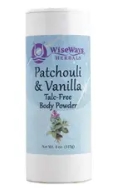 Wiseways Herbals Patchouli & Vanilla Body Powder 4 oz.