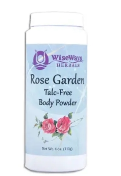 WiseWays Herbals Rose Garden Talc-Free Body Powder 4 oz.