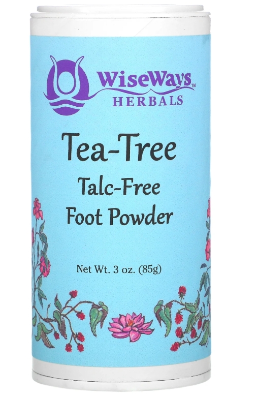 WiseWays Herbals Tea-Tree Talc-Free Foot Powder 4 oz.