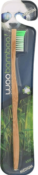 WooBamboo Medium Wooden Toothbrush
