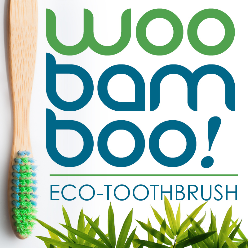 WOOBAMBOO  Tbrsh,Super Soft,Wht/Blue 1Ct