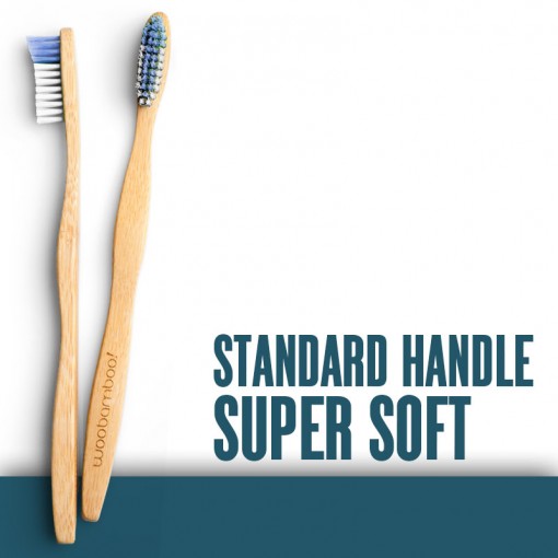 WOOBAMBOO Toothbrush Adult Standard Super Soft 1 Ct