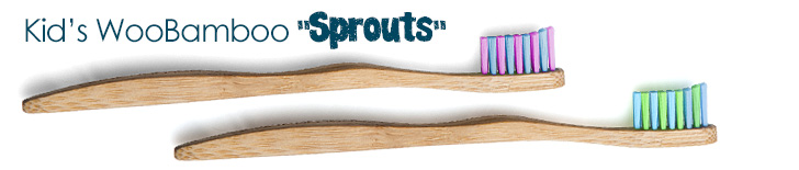WOOBAMBOO Toothbrush Kid's Sprout Pack 2 Ct