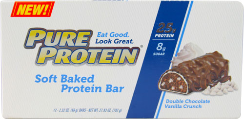 Pure Protein Bars Double Chocolate Vanilla Crunch 12 bars       TEMPORARILY UNAVAILABLE