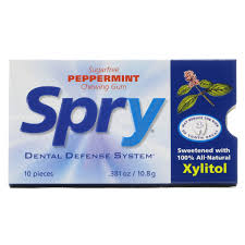 Xlear - Spry Chewing Gum with Xylitol Peppermint - 10 Piece(s)-OUT OF STOCK