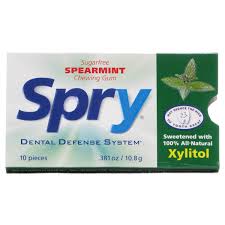 Xlear - Spry Chewing Gum with Xylitol Spearmint - 10 Piece(s)-OUT OF STOCK