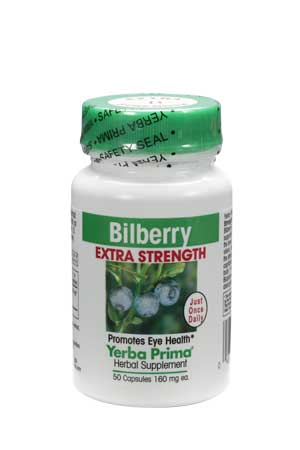 Yerba Prima Bilberry Extra Strength 50 cap