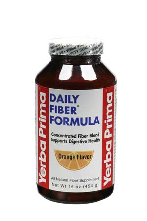 Yerba Prima Daily Fiber Formula Orange Powder 12 oz